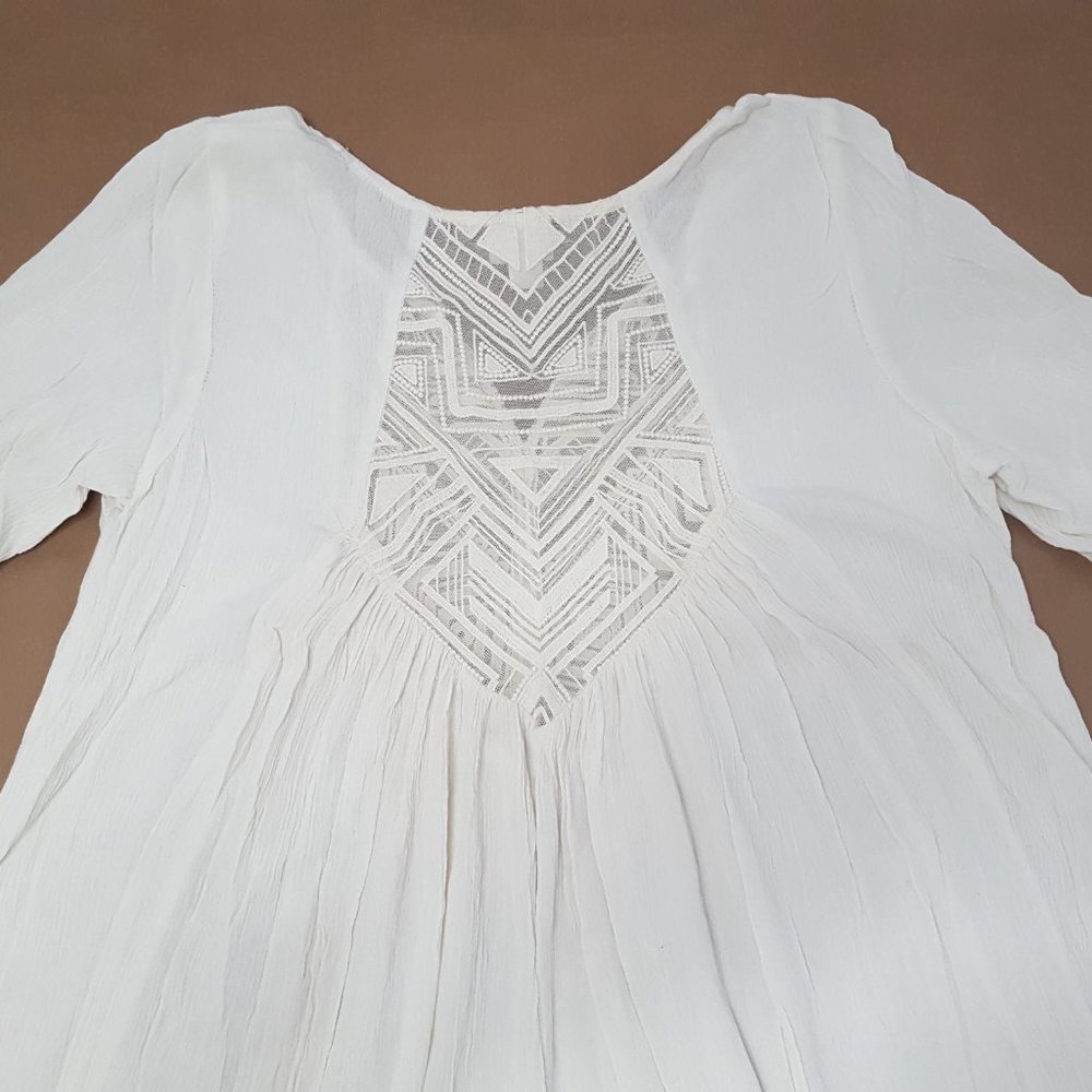 Mossing Supply Co Women´s Ivory Top Blouse, Size M - Picture 12 of 16